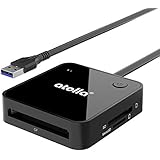 atolla SD Card Reader, USB 3.0 memory card reader adapter with 4 card slots for SD, SDHC, SDXC, TF, CF, MMC, MS and more