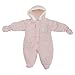 Baby Boys/Girls Giraffe Growing By The Minute All In One Hooded Winter Snowsuit (Newborn) (Pink)