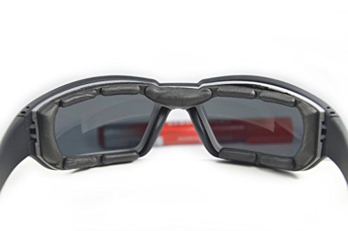 Supertrip Sonnenbrille Polarisierte Herren Sportbrille Fahrradbrille Radsportbrille Motorradbrille Skibrille für Sport und Freizeit Color Schwarz - 3