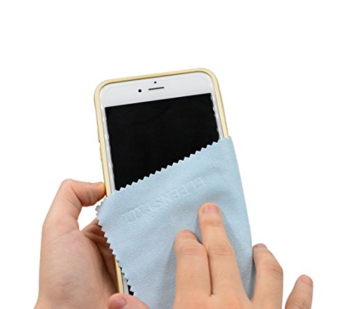 Elfenstall Set 5 x Microfaserreinigungstuch aus Microfaser Reinigungstuch 15 x 15 cm in blau, für alle Smartphones Kameras Tablet PCs – Bildschirm Tuch – Displayreinigungstuch - 3