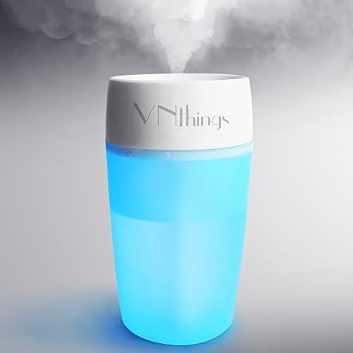 VNthings USB Mist Humidifier for home office hotel car,Whisper-quiet operation Diffuser with night light ,Automatic Shut-off
