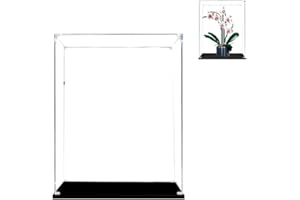 PARFCO Vitrine en Acrylique pour Lego 10311 Bâtiment Décor de Plantes d'Orchidées, Vitrine Transparente Antipoussière (Ensemble Lego Non Inclus)(3MM)