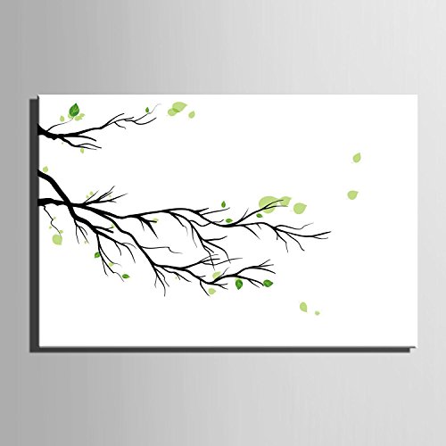 Personalisierte Fingerabdruck Gemälde Leinwanddrucke – Laub (inkl. 12 Druckfarben) , blank , 40*60cm - 2