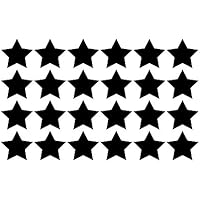 Tafelfolie Etiketten Sterne 24 Stück