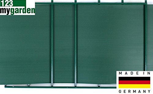 Sichtschutz Windschutz Hart PVC Streifen zum Einflechten Farbe weiß für Doppelstabmatten Zaun - 4