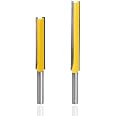 Bestgle 2PCS Fraises à Queue D'Aronde 6.35mm - Mèches Routeur Bois Carbure Pour Joints Parfaits