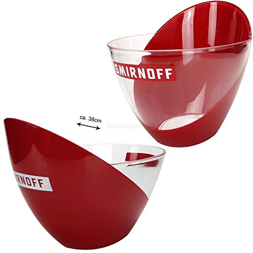 Preisvergleich Produktbild Smirnoff Vodka Flaschenkühler Eiskühler Getränkekühler Bar - rot
