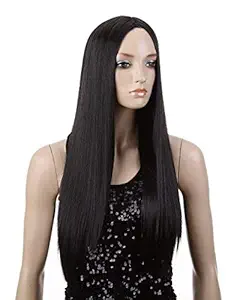 UD Straight BLACK Synthetic Hair Wig For Women And Girls WITH FREE WIG CAP