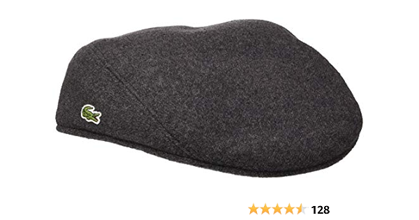 lacoste flat cap grey