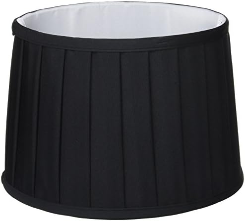 By rydens – Venice Cotton Pleated Lampshade Diameter 18 cm B30 – Colour Black
