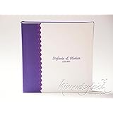 Fotoalbum Hochzeit lila mit weiß