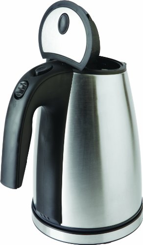 ECG RK 1740 KE Edelstahl Wasserkocher, 2000 W, Fassungsvermögen 1.7 l, Drehbar um 360°, Abnehmbarer Filter, Edelstahl - 3
