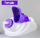 1. URINAL 3 en 1: Se proporciona un embudo femenino, que puede ser utilizado por las mujeres después de la conexión. Retire el embudo para uso masculino. Coloque un sello sellado y retire el tubo largo para usar durante el viaje.