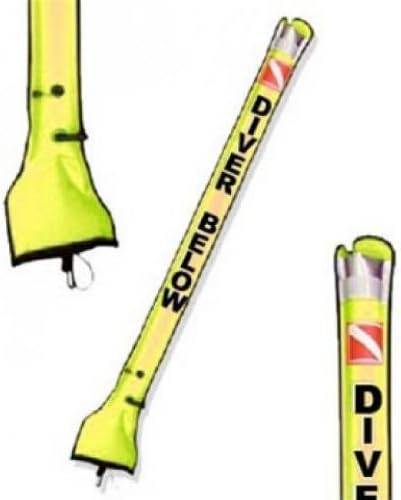 Storm High Visibility Surface Marker Buoy 6ft - Yellow for Scuba and Snorkeling