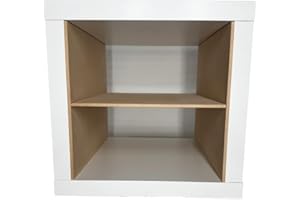 WOODSORTS MDF Kallax Storage Shelf Insert Divider, Custom CNC Cut 6mm Medium-Density Fiberboard, DIY Organization for Kallax Units (1 Shelf)