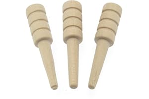 BRIMTOY Pack of 3 grooved wooden cribbage pegs Natural Birch