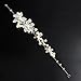 Wuiyepo Bridal Bridesmaid Wedding Pearl Diamante Butterfly Love Flower Headband Tiara