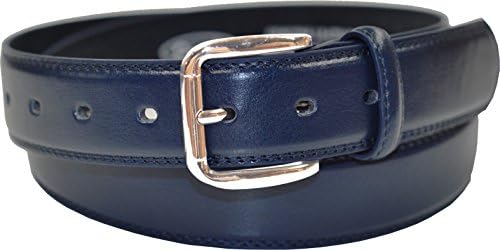Childs Classic Ossi® 30mm Navy Leather Lined Belt with Double Stitched Edge Size 32" - 36" Waist