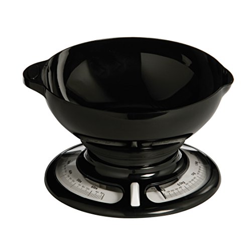 Premier Housewares runde Küchenwaage, mit Schale, 3 kg, schwarz