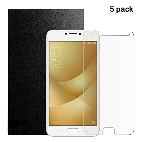 FindaGift Lot de 5 Films de Protection d'écran en Verre trempé pour ASUS Zenfone 4 Max ZC520KL Dureté 9H