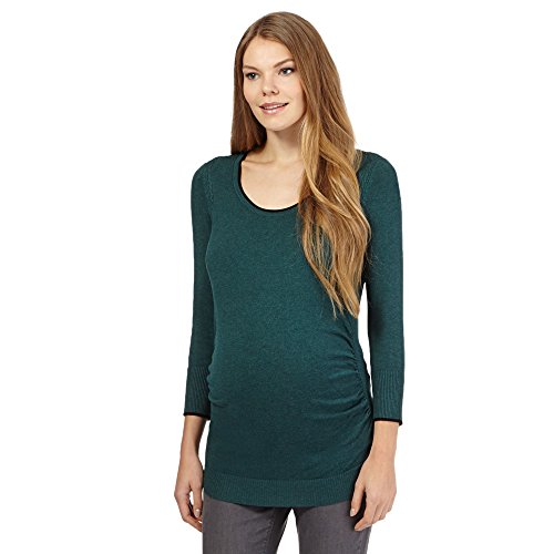 Red Herring Maternity Womens Green Cable Detail Maternity Jumper 14