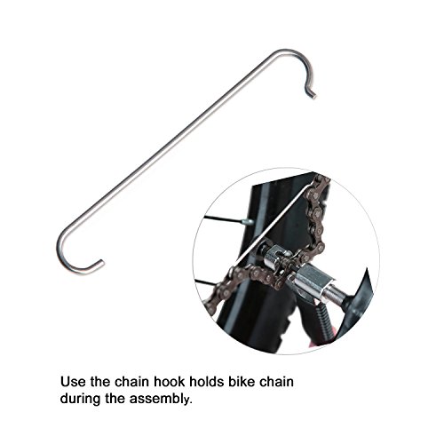 Tagvo Kettenwerkzeug Kettennieter für 7 8 9 10 fach Fahrradkette Kettennietdrücker Ketten Entferner Edelstahl Schwarz - 5
