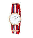 THINKPOSITIVE® Damen Herren Uhr Analog mit Armband Stoff