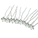40pcs Wedding Bridal Pearl Clips, SUMERSHA Flower Crystal Hair Pins Hair Clips Bridesmaid