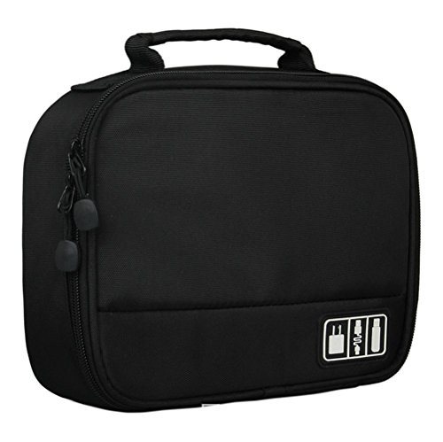 Extsud® Universaltasche Elektronik Zubehör Speicher Beutel Kasten Aufbewahrungstasche für USB-Kabel,Speicherkarte,Akku WD/Samsung Festplatte und elektronische Kleingeräte - 2
