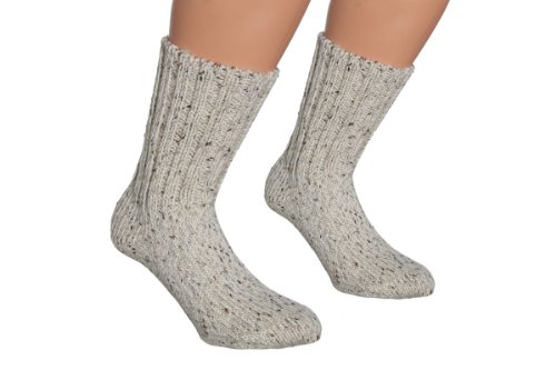 VITASOX 42952 All Natural Wool Socks 100% Sheeps Wool 2 Pair Pack Nature 11-14