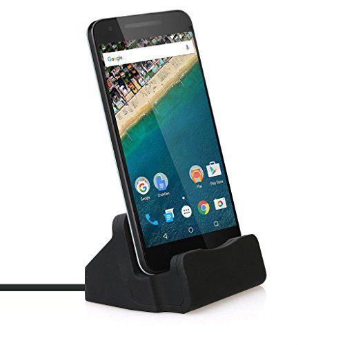 Fone-Case Black Desktop-Typ-C Daten Sync Aufladen Dock Station Cradle Ladegerät Stand Mount für BlackBerry KeyOne - 2