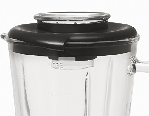 Moulinex LM310E Standmixer Faciclic Maxi Glas mit innovativem und leistungsstarkem Edelstahlmesser (500 Watt. 1,75 L Volumen, 2 Geschwindigkeitsstufen) silber/ schwarz - 4