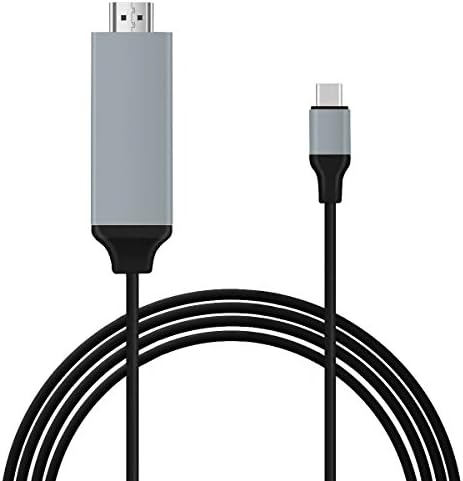 USB C to HDMI Cable Adapter, USB 3.1 Type C Male (Thunderbolt 3 Compatible) to HDMI Male 4K Cable Adapter for 2016 MacBook Pro, 2015/2016 MacBook, ChromeBook Pixel, Samsung Galaxy S8/S8 Plus,etc …