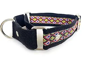 Dog-O-Bow Rattle Print Martingale Collar for Dogs (XL)