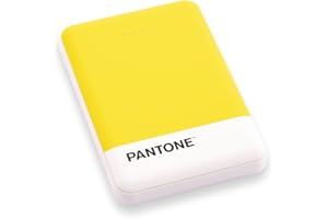 Celly, Powerbank Linea Pantone, Caricatore Portatile per Smartphone con 5.000mAh, 2 Porte USB e 1 Porta USB-C con Carica Fino a 2,1 A per Porta, Power Bank con Ricarica Rapida, Design compatto, Yellow