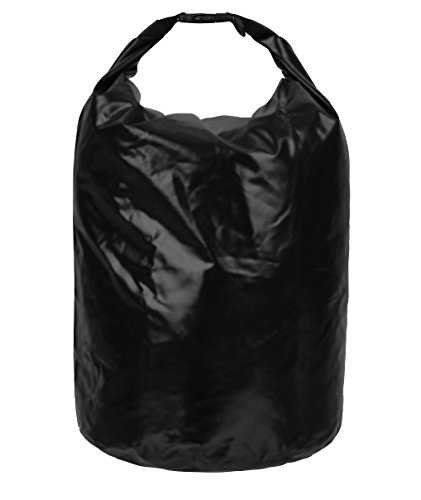 SWISSONA Sac étanche, PVC, 100% étanche, Robuste & Durable, 38 litres, en Noir | Sac de Rangement, Sac de Conservation, Outdoor Dry Bag, Dry Sac