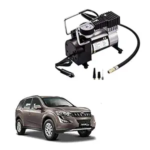 Adroitz Black Cars and Bikes Air Compressor Pump Tyre Inflator Electric for Mahindra Xuv 500 (12V)