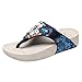 Produktbild SHE.White Damen Mode Keile Kristall Bummler Strand Slipper Schuhe Plateau Sandalen Sommer Böhmen Badesandale Peep Toe Flip Flop Zehentrenner Schuhe Frauen Wulstige Sommerschuhe