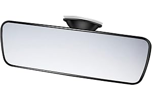 Zelbuck Rétroviseur de Voiture Universel Intérieur de Voiture Rétroviseur Conduite Accompagnée Miroir de Voiture pour Bébé Rétroviseur Intérieur de Panoramique pour Voitures Camions SUV - 200 x 60 mm