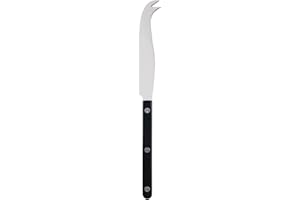 Sabre Paris | Couteau à fromage 24 cm Bistrot couleur Noir. Couvert en Acier Inoxydable. Efficace et élégant pour découper une large variété de fromages.