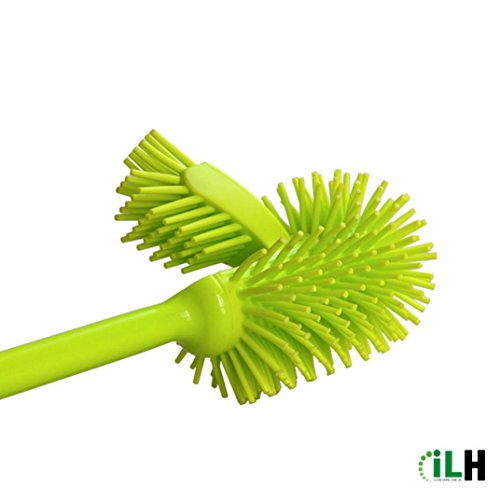 Klobürste,C’est 42*13cm TPR Bidirektionale Klobürste mit Halter-Set - 9