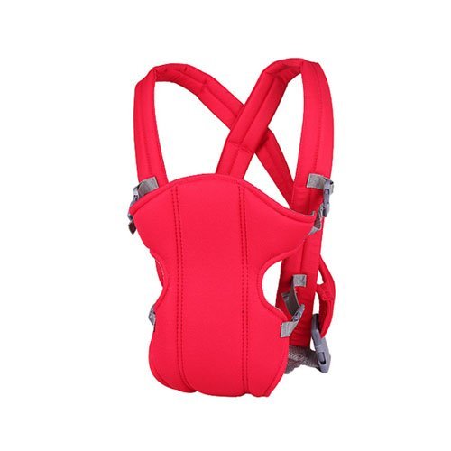 Kasstino Infant Front Facing Slings Breathable Pouch Wraps Carriers Backpacks Suspenders (Red)