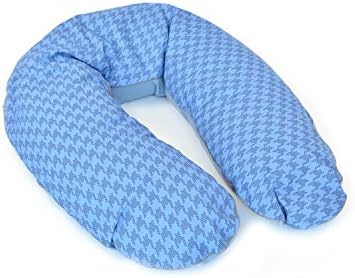 Nursing pillow cover - Organic cotton &amp; jersey - Sky Blue