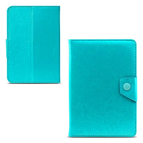 UC Express® Hochwertige Tablet Schutzhülle für Medion Lifetab E6912 Tablet Tasche Hülle mit Standfunktion kombiniert Schutz und Design in 9 verschiedenen Farben aus hochwertigem Kunstleder Cover Case Universal Farbauswahl, Farben:Türkis - 5