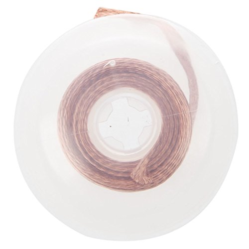 Entloetender Draht – TOOGOO(R) 1.5M Laenge 2.5mm Breite geflochtene kupferne Draht-Rolle Entloetender Docht Draht - 3