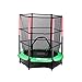 Produktbild FoxHunter 1.37 meters 139.70 cm Duschabtrennung Junior-Trampolin mit Sicherheitsnetz, für Indoor und Outdoor-Aktivitäten Green