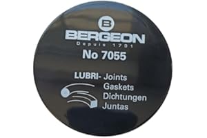 KD89 7055 - Bergeon - Pudełko smarowe z pianką impregnowaną do o-ringów lub płaskich do 60 mm, czarny