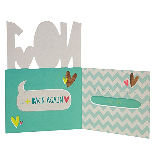 Hallmark Jubiläumskarte für Ehemann „Love You To The Moon“ – mittlere Größe - 2