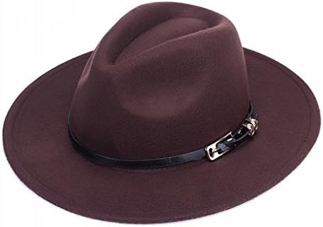 LSY Hat Ladies Fashion Hat Autumn and Winter Sun Hat Sunscreen Leisure Outdoor Big Hat,Dark brown