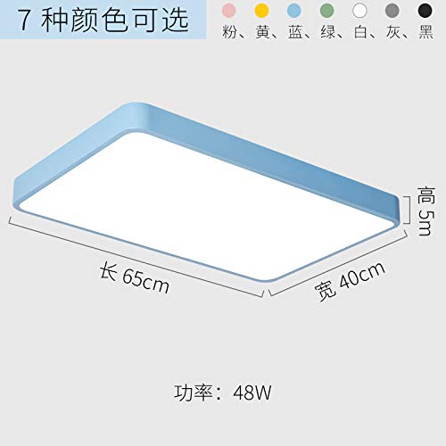Preisvergleich Produktbild Schlafzimmer Balkon Lampe kreative Wohnzimmerlampe LED-Lampen 65cm blau - stufenloses Dimmen